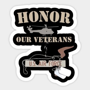 honor our veterans Sticker